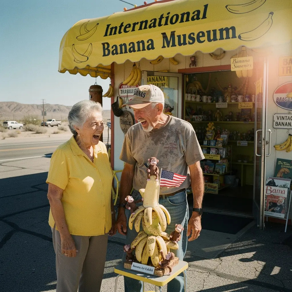 Фотография забавного ресторана в стиле ретро с уникальным интерьером и уличной едой